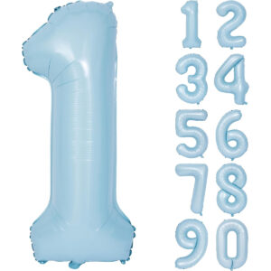 B0CQRDRB9Y.jpg 40-Inch Matte Blue Number Balloon for Little Blue Truck Party