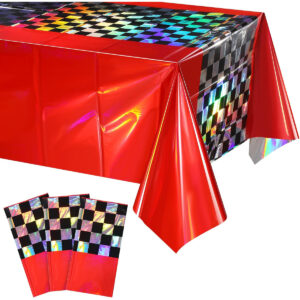 B0CWRRPPNT.jpg Iridescent Race Car Tablecloth for McQueen Birthday Parties