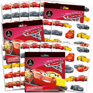 B071W9JJYZ.jpg Disney Cars 3 Sticker Sheets: 200+ Party Favors for Kids