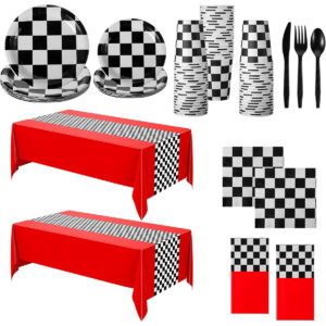 B0CH2TR9CX.jpg Racing Car Birthday Party Supplies Tableware Set for 20 Guests