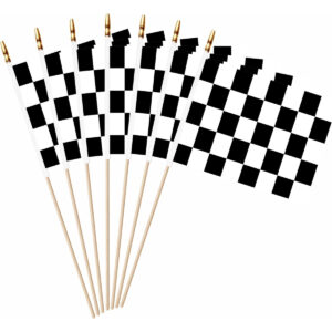 B0DBWJV9KX.jpg 20 Pack Checkered Racing Mini Stick Flags for McQueen Parties