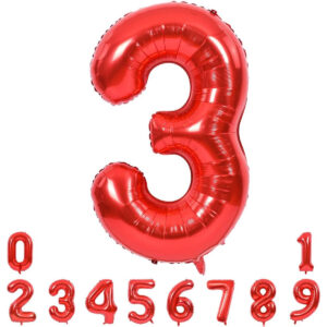 B0874SS6YV.jpg TONIFUL 40-Inch Red Number 3 Balloon for McQueen Party Decor