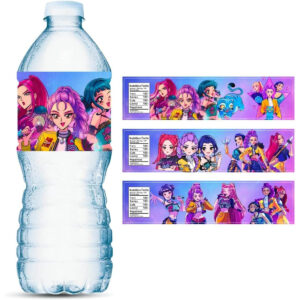 B0FSZ974NQ.jpg 24 Demon Hunters Water Bottle Labels for Birthday Parties