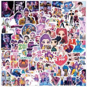B0FXB9TWG6.jpg 110pcs Demon Hunters Vinyl Sticker Pack for Party Decor