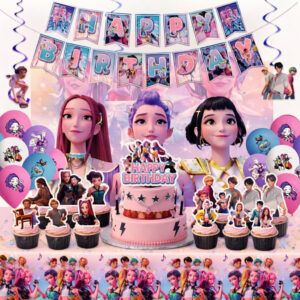 B0FXH1CS4Z.jpg Kpop Demon Hunters Birthday Party Decorations and Supplies Set