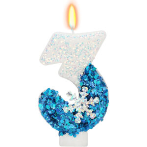 B0CGRCVVB9.jpg Frozen Themed Number 3 Birthday Candle for Cake Decorations