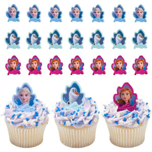 B0CGV4ZXX7.jpg DecoPac Frozen II Cupcake Rings for Birthday Party Decor (24pk)