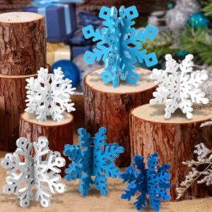 B0CJSYBNL8.jpg OuMuaMua 6 Set 3D Snowflake Table Centerpieces for Holidays