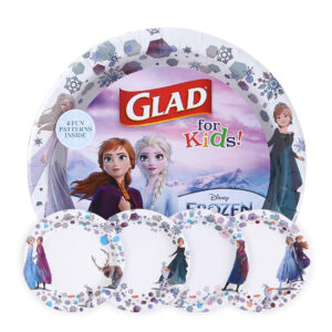 B0BZWF4GBK.jpg Glad for Kids Disney Frozen Paper Plates, 8.5 Inch, 40 Count