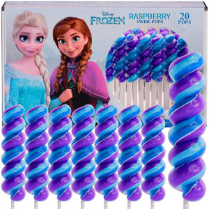 B0CXZG4V6M.jpg Frozen Swirl Lollipops 20pk for Princess Birthday Party Favors