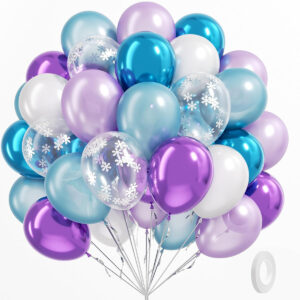 B0D4TXDNYB.jpg Frozen Theme Balloon Garland Kit: 60pcs Blue & Purple Decor