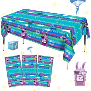 B0D7CDQYHN.jpg Fortnite Llama Party Tablecloth 3-Pack for Birthday Decor