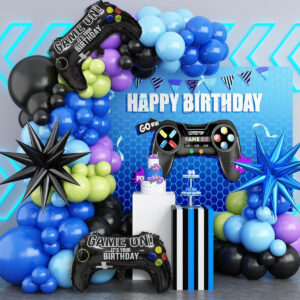 B0D4YM9PQW.jpg Video Game Balloon Arch Kit for Fortnite Theme Birthday Party