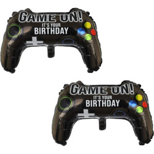 B07SQ3MDLS.jpg Fortnite Gaming Birthday Party Decorations: Controller Balloons