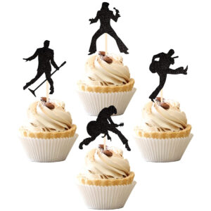 B09HHG376D.jpg 24-Piece Rock Music Theme Cupcake Toppers for Party Decor
