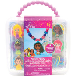 B0747ZGTTG.jpg Disney Princess Necklace Activity Case: DIY Jewelry Craft Kit