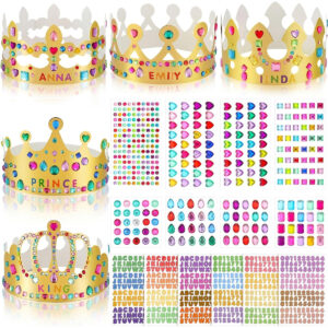 B0993HC7S1.jpg Chinco 34-Piece Gold Paper Crowns for Disney Princess Parties