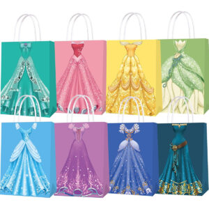 B089RGYC7M.jpg 16-Pack Princess Party Gift Bags for Kids Birthday Favors
