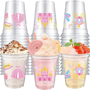 B0FBQP9G7C.jpg 40Pcs Princess Castle Disposable Plastic Cups for Party Drinks