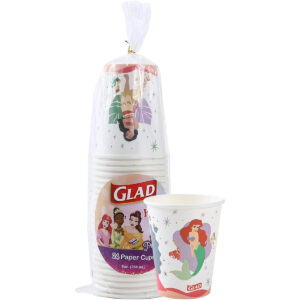 B0BZWJWYT3.jpg Glad for Kids Disney Princess 9oz Paper Cups for Parties