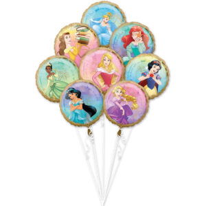 B07YQBPMZ6.jpg Disney Princess Once Upon A Time Foil Balloon Bouquet Set