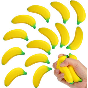 B09CTQ5VQK.jpg Curious George Party Favors: 15 Pcs Banana Stress Toys Set