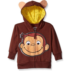 B017JJ0HHK.jpg Curious George Boys' Character Hoodie for Themed Parties