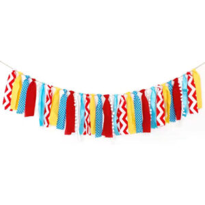 B0CX4S2XWV.jpg Curious George Carnival Backdrop & Balloon Party Decor Set