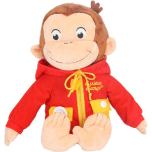 B0C9NYFQM2.jpg Curious George Learn to Dress 12-Inch Plush Stuffed Animal