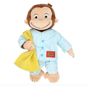 B0C9NRVQ98.jpg Curious George in Pajamas 12-Inch Plush Stuffed Animal Toy