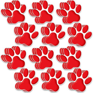 B0CY59H5SP.jpg 60 Pcs Mini Paw Print Cutouts for Clifford Party Decorations