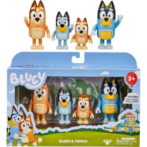 B083XNCRS3.jpg Bluey Family Figure 4-Pack: Poseable Character Toys for Kids