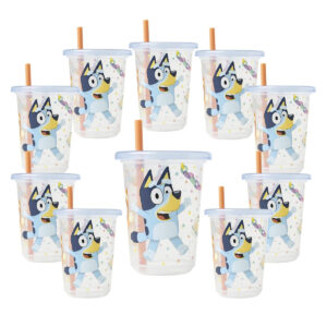 B0CQ66627R.jpg Bluey Take & Toss Straw Cups for Toddlers - 10 Oz, 10 Pack