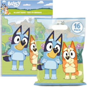 B0CZ7JBF1J.jpg Bluey Party Favor Goodie Bags - 16 Pack Birthday Supplies