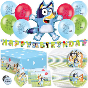 B0BRVZ576J.jpg Bluey Birthday Party Decorations Set for 16 Guests