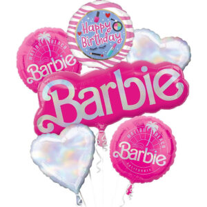 B0CG2D5T2D.jpg Barbie California Dreaming Birthday Balloon Bouquet Set