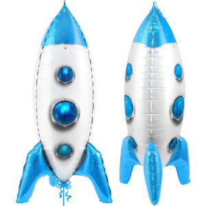 B0BRB9M2SP.jpg 33-Inch Blue Rocket Balloon for Outer Space Party Decorations