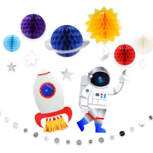 B07XKXRPGF.jpg Space Themed Party Decorations: Solar System Hanging Swirls