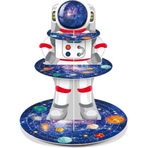 B0CPFQ2D36.jpg 3-Tier Space Astronaut Cupcake Stand for Galaxy Party Decor