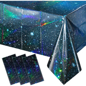 B0CYC5NSR9.jpg Iridescent Space Tablecloths for Galaxy Theme Party, 3-Pack