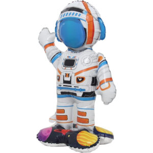 B0C61JVWCW.jpg Standing Astronaut Foil Balloon for Space Theme Party Decor