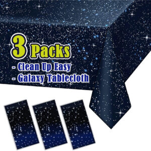 B09JNG5LKX.jpg Space Galaxy Tablecloth for Party Decorations, 3-Pack 52x108