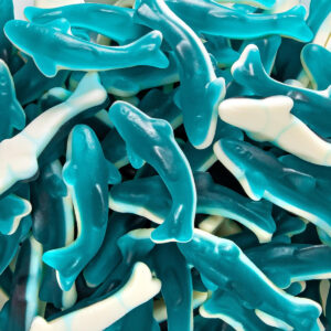 B07QLZVCHW.jpg Blue Shark Gummy Candy 2lb Bag Made with Real Fruit Juice