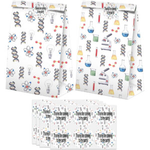 B08YXHZM43.jpg Science Party Favors Candy Bags with Stickers for Birthdays
