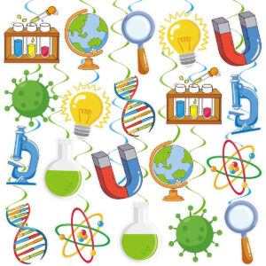 B0DK8GXG5K.jpg 40Pcs Science Lab Hanging Swirl Decorations for Party Decor
