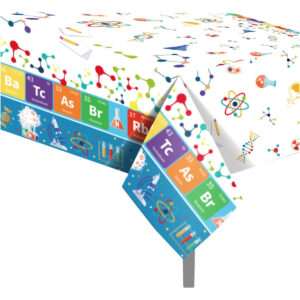 B0BW3HZPJB.jpg Science Party Tablecloths: 2-Pack Laboratory Table Covers
