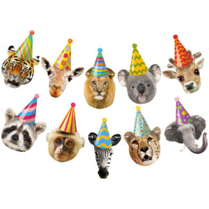 B0D4LVLKLX.jpg Safari Animal Happy Birthday Banner for Jungle Party Decor