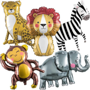 B0CCR4B655.jpg Jungle Safari Animal Balloons for Kids Birthday Party Decor
