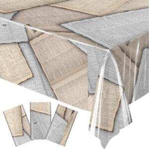 B0GX1MGL26.jpg Vintage Book Page Tablecloths for Literary Themed Parties