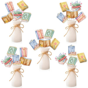B0DZXYSPZR.jpg Book Themed Party Table Centerpieces for Reading Events